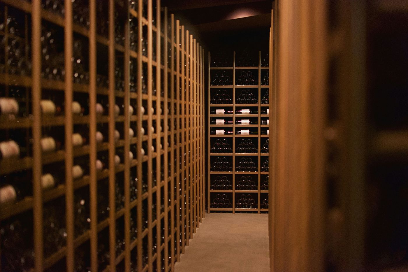 Luxury wine cellar with wooden racks — InVintory partner network