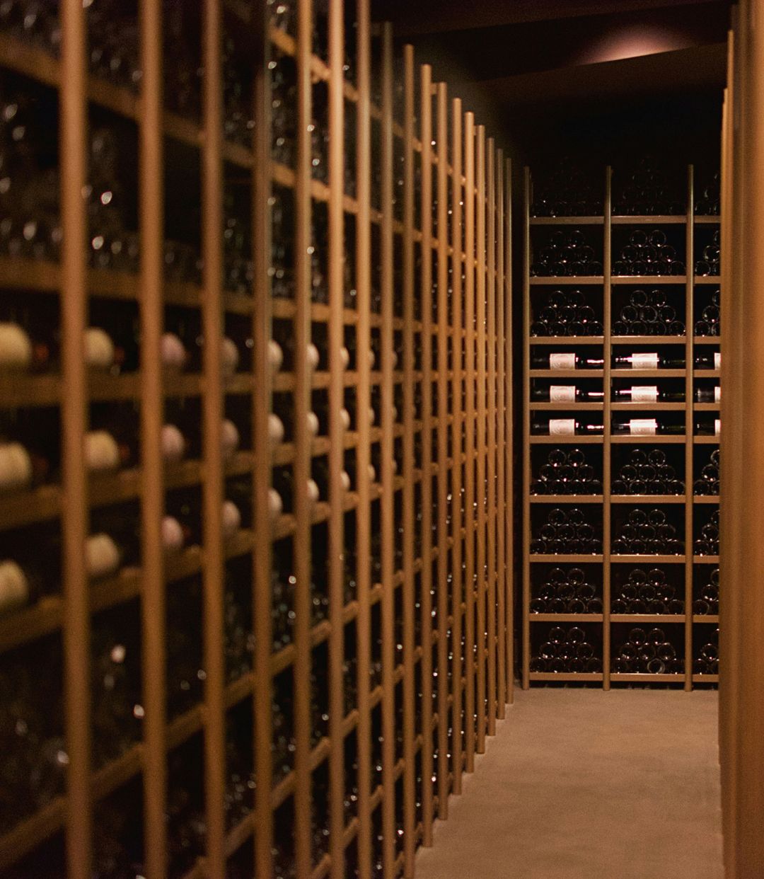 Luxury wine cellar with wooden racks — InVintory partner network